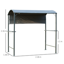 Load image into Gallery viewer, Stay Cool Outdoor BBQ Canopy with Metal Frame – Perfect for Grilling!
