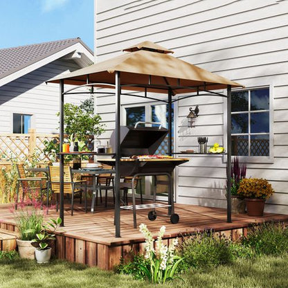 Outsunny Double-Tier BBQ Gazebo: Your Ultimate Outdoor Cooking Oasis