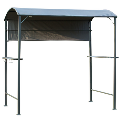 Stay Cool Outdoor BBQ Canopy with Metal Frame – Perfect for Grilling!