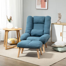 Load image into Gallery viewer, Modern 3-Position Recliner &amp; Ottoman Set - Stylish Comfort for Any Space
