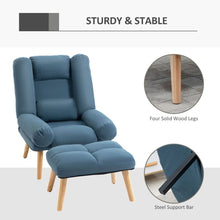Load image into Gallery viewer, Modern 3-Position Recliner &amp; Ottoman Set - Stylish Comfort for Any Space
