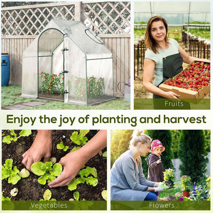 Outsunny Walk-In Greenhouse: 180x100x165cm, Perfect for Year-Round Gardening!