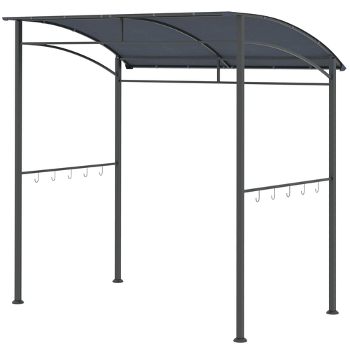7ft BBQ Grill Gazebo Tent - Ultimate Outdoor Cooking Shelter with Hooks & Canopy