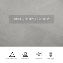 Load image into Gallery viewer, Premium 3x3m Gazebo Sidewall Set - 4 Light Grey Panels with Hooks &amp; C-Rings
