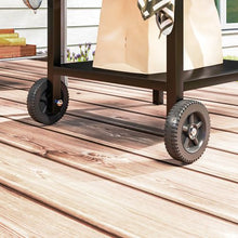 Load image into Gallery viewer, Outsunny Portable BBQ Trolley: Foldable Side Table &amp; Movable Pizza Station
