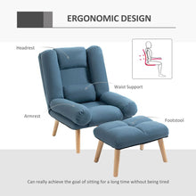 Load image into Gallery viewer, Modern 3-Position Recliner &amp; Ottoman Set - Stylish Comfort for Any Space
