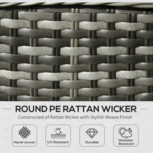 Load image into Gallery viewer, Outsunny 4-Piece Rattan Outdoor Sofa Set with Cushions - Stylish Comfort Awaits!

