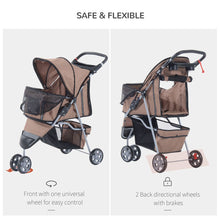 Load image into Gallery viewer, PawHut 3-Wheel Pet Stroller: Stylish Carrier for Cats &amp; Dogs on the Go!

