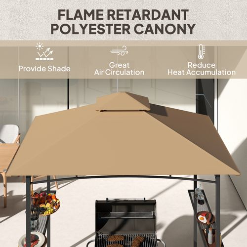 Outsunny Double-Tier BBQ Gazebo: Your Ultimate Outdoor Cooking Oasis