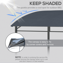 Load image into Gallery viewer, 7ft BBQ Grill Gazebo Tent - Ultimate Outdoor Cooking Shelter with Hooks &amp; Canopy

