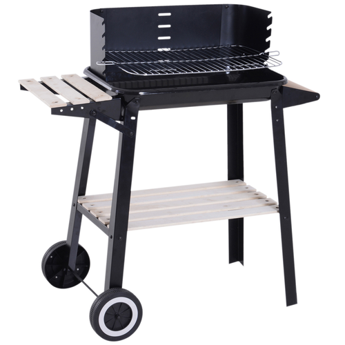Outsunny Premium Charcoal BBQ Grill - Adjustable, Spacious & Durable