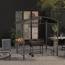 Load image into Gallery viewer, Outsunny Dual-Zone Charcoal BBQ Grill on Wheels - Ultimate Outdoor Cooking!

