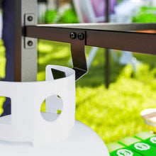 Load image into Gallery viewer, Outsunny Portable BBQ Table with Shelving &amp; Hooks - Perfect for Outdoor Dining!
