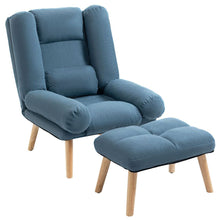 Load image into Gallery viewer, Modern 3-Position Recliner &amp; Ottoman Set - Stylish Comfort for Any Space
