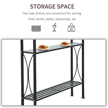 Ultimate Outdoor BBQ Canopy Tent - 2.5x1.5m Sun Shelter with Serving Tables