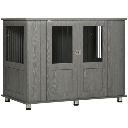 Dual-Function Extra Large Dog Crate: Stylish Indoor End Table & Secure Kennel