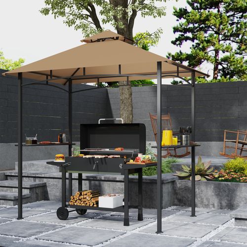Outsunny Double-Tier BBQ Gazebo: Your Ultimate Outdoor Cooking Oasis