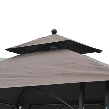 Ultimate Outdoor BBQ Canopy Tent - 2.5x1.5m Sun Shelter with Serving Tables