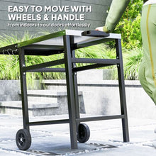 Load image into Gallery viewer, Outsunny Portable BBQ Trolley: Foldable Side Table &amp; Movable Pizza Station
