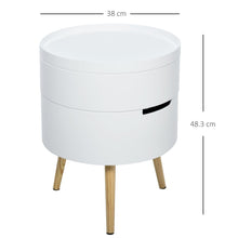 Load image into Gallery viewer, Versatile 3-In-1 White Side Table: Stylish Storage &amp; Tray for Every Room
