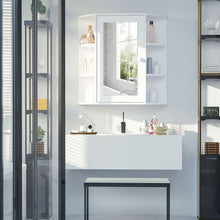 Load image into Gallery viewer, Stylish Wall-Mounted Bathroom Cabinet with Mirror &amp; Adjustable Storage

