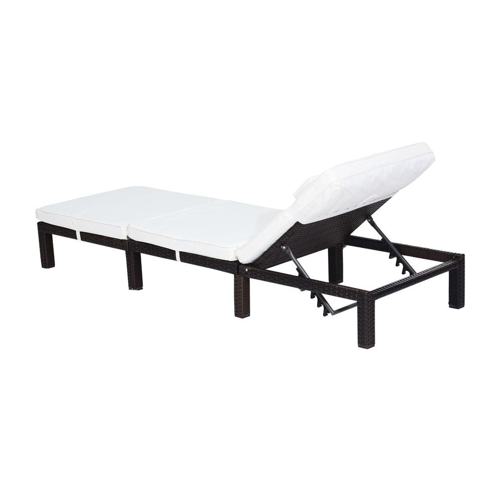 Premium Rattan Sun Lounger Bed - Weatherproof Comfort for Year-Round Relaxation