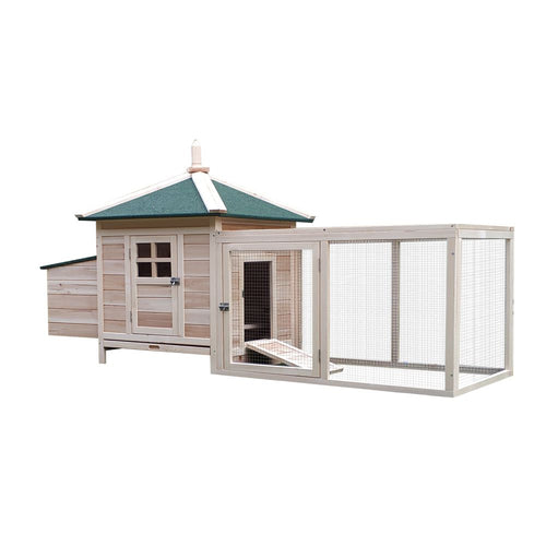 PawHut Deluxe Wooden Chicken Coop: Safe, Spacious & Stylish Pet Sanctuary