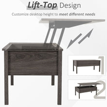 Load image into Gallery viewer, Stylish Grey Lift-Top Coffee Table with Hidden Storage Compartment
