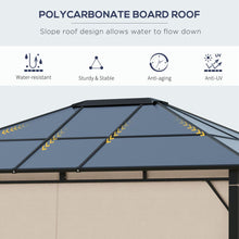 Load image into Gallery viewer, Elegant 3.6x3m Hardtop Gazebo with UV-Resistant Polycarbonate Roof
