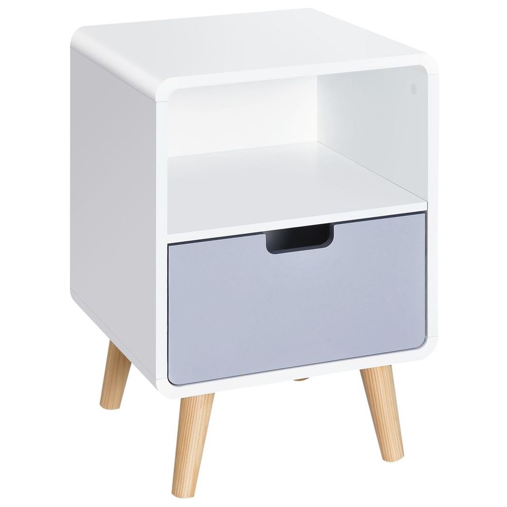 Scandinavian Nordic Nightstand with Drawer - Stylish & Sturdy Home Essential