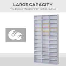 Load image into Gallery viewer, Elegant HOMCOM Media Storage Shelf - Adjustable Wooden Display for DVDs &amp; Books
