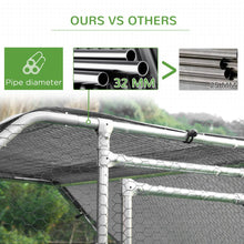 Load image into Gallery viewer, Spacious Outdoor Metal Walk-In Chicken Coop Run with Weather-Resistant Cover
