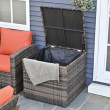 Load image into Gallery viewer, 6-Piece Rattan Wicker Sofa Set with Cushions &amp; Storage Tables - Outdoor Comfort
