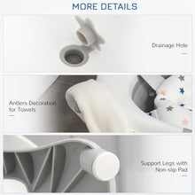 Load image into Gallery viewer, Safety First: Ergonomic Foldable Baby Bath Tub with Temperature Warning Plug
