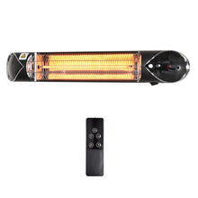 Load image into Gallery viewer, 2000W Electric Infrared Patio Heater Wall Mounted Carbon Fibre Heater Remote
