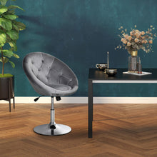 Load image into Gallery viewer, Retro Adjustable Swivel Bar Stool - Stylish Armless Tub Chair in Grey
