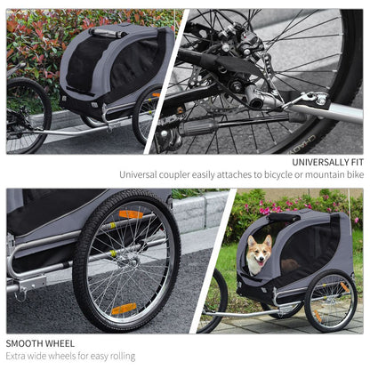 Ultimate Pet Bicycle Trailer: Durable, Spacious, Water-Resistant & Safe Ride!