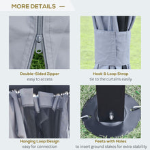 Load image into Gallery viewer, Premium 4x3m Grey Gazebo Canopy Tent with Curtains &amp; Netting - Outdoor Comfort!

