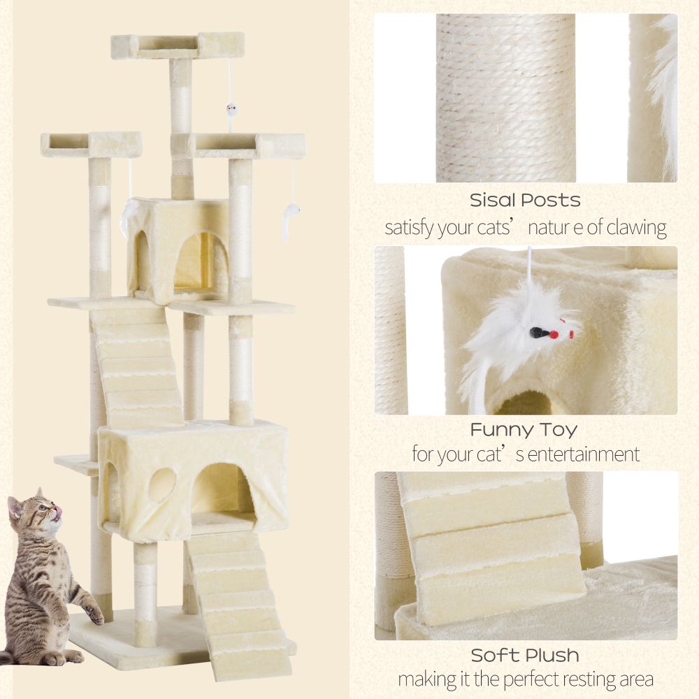 Ultimate Cat Tree: Scratcher Post, Condo, Play Toy & Perch for Happy Kittens!