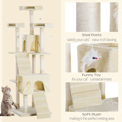 Ultimate Cat Tree: Scratcher Post, Condo, Play Toy & Perch for Happy Kittens!