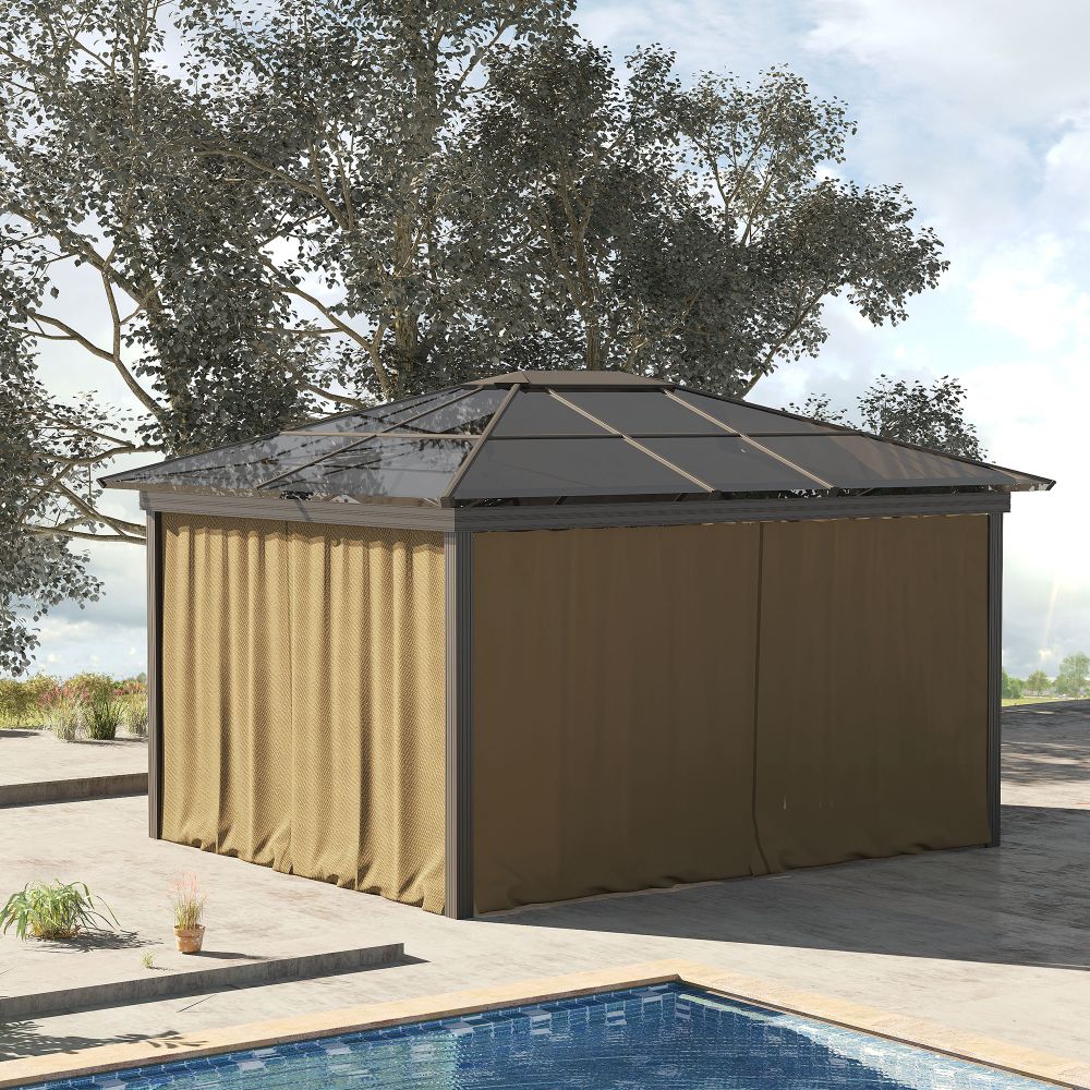 Durable 4-Panel Replacement Curtains for 3x3M Gazebos - Cozy & Private!