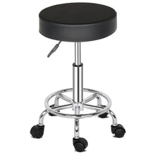 Load image into Gallery viewer, Round Stool Ha Ha Feet Rotation Bar Stool Black

