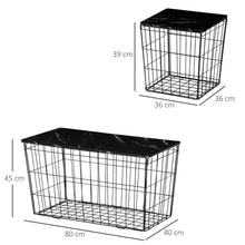 Load image into Gallery viewer, Stylish HOMCOM Set of 2 Versatile Side Tables with Storage - Modern &amp; Chic

