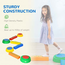 Load image into Gallery viewer, Outsunny 8-Piece Kids Non-Slip Stepping Stones for Safe Outdoor Play Fun
