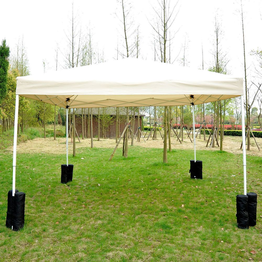 Ultimate 4-Pack Gazebo Sandbag Weights - Heavy-Duty Stability & Easy Storage