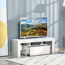 Load image into Gallery viewer, HOMCOM LED RGB High Gloss TV Stand Cabinet - Future-Ready &amp; Stylish
