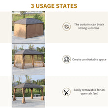 Load image into Gallery viewer, Outsunny 398L Premium Gazebo - Year-Round Outdoor Elegance &amp; Insect Protection
