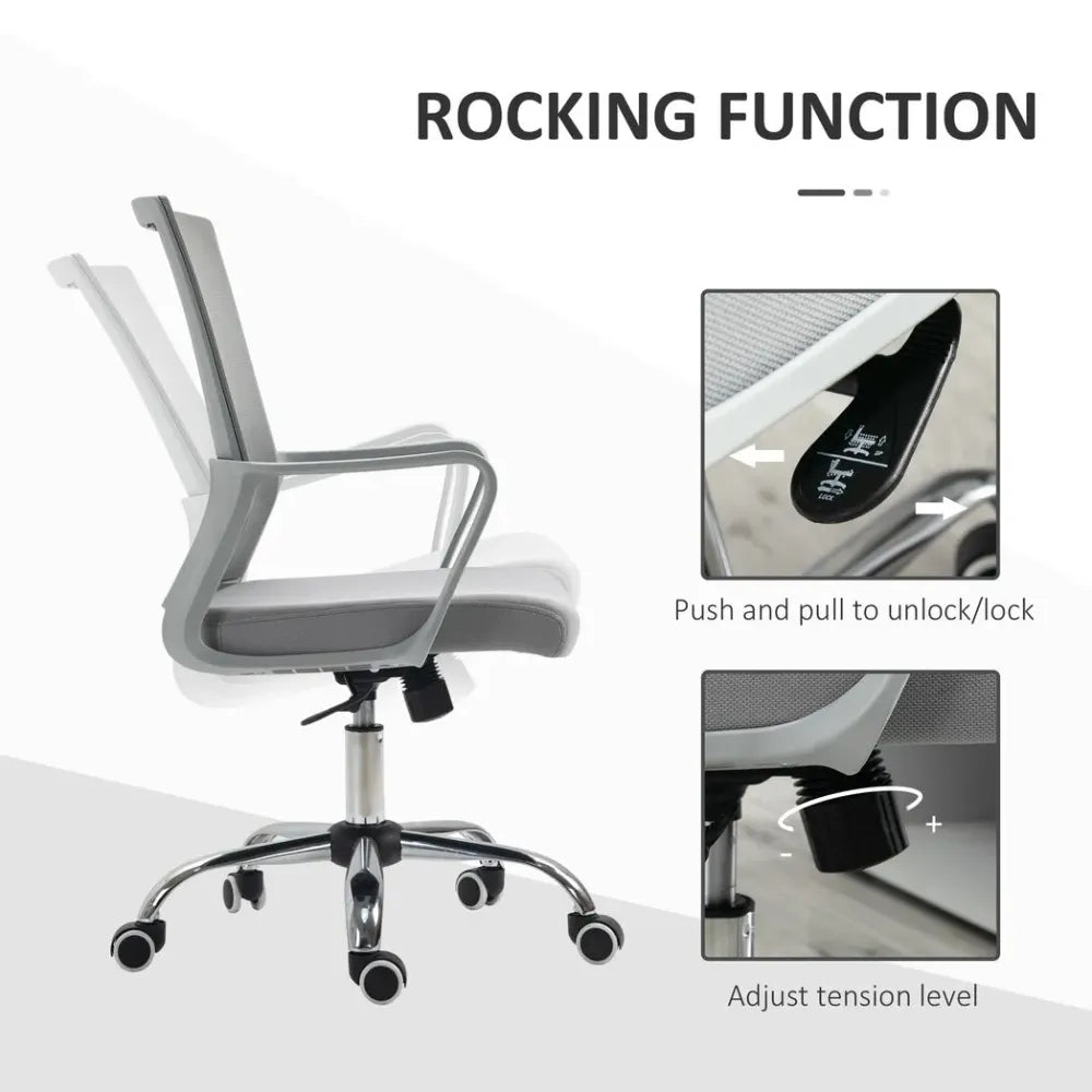 Vinsetto Ergonomic Mesh Office Chair: Adjustable, Comfortable & Stylish