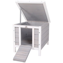 Load image into Gallery viewer, Deluxe Wooden Rabbit Hutch: Safe, Stylish Home for Bunnies &amp; Small Pets
