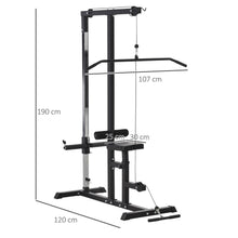 Load image into Gallery viewer, Adjustable Pulldown Power Tower Gym Machine - Target Upper Body Strength
